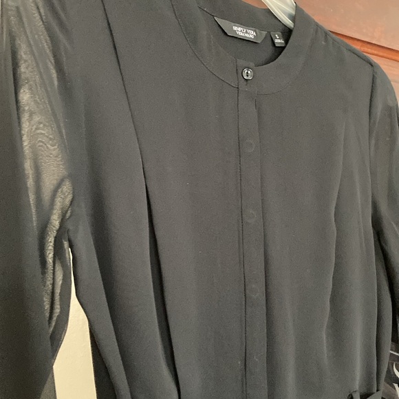 Vera Wang Noir High Low Shirtdress - Picture 9 of 11